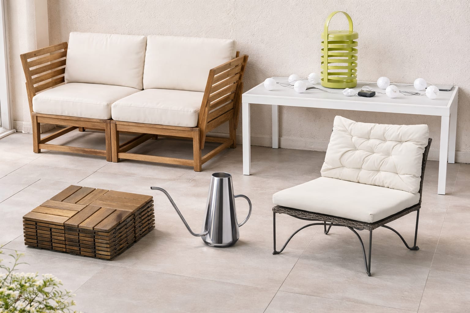 Ce piese IKEA folosesc designerii pentru a-și amenaja balconul cu buget redus