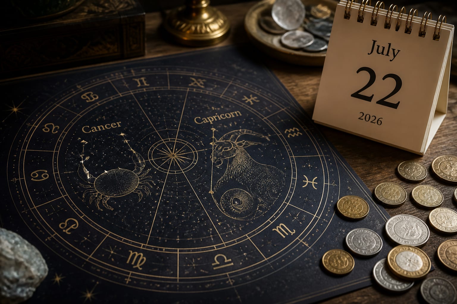 Horoscop 22 iulie 2026 pentru Rac și Capricorn cu atenție la bani, timp și termene