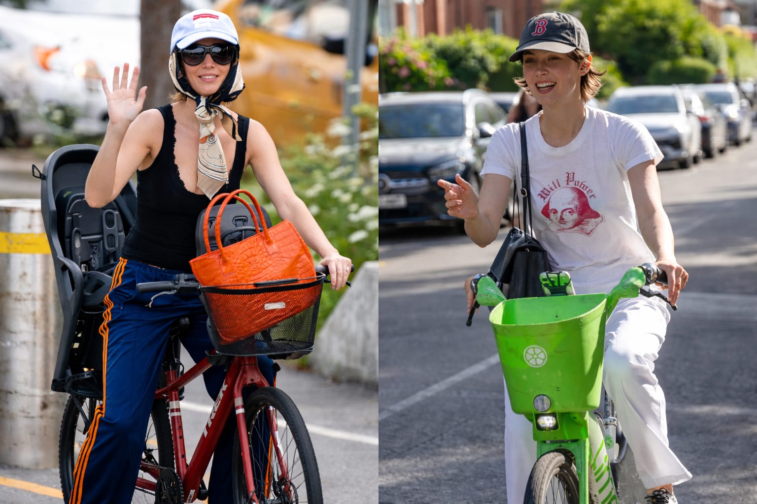 Kylie Jenner și Jennifer Lawrence poartă ținute de bicicletă adaptate pentru oraș