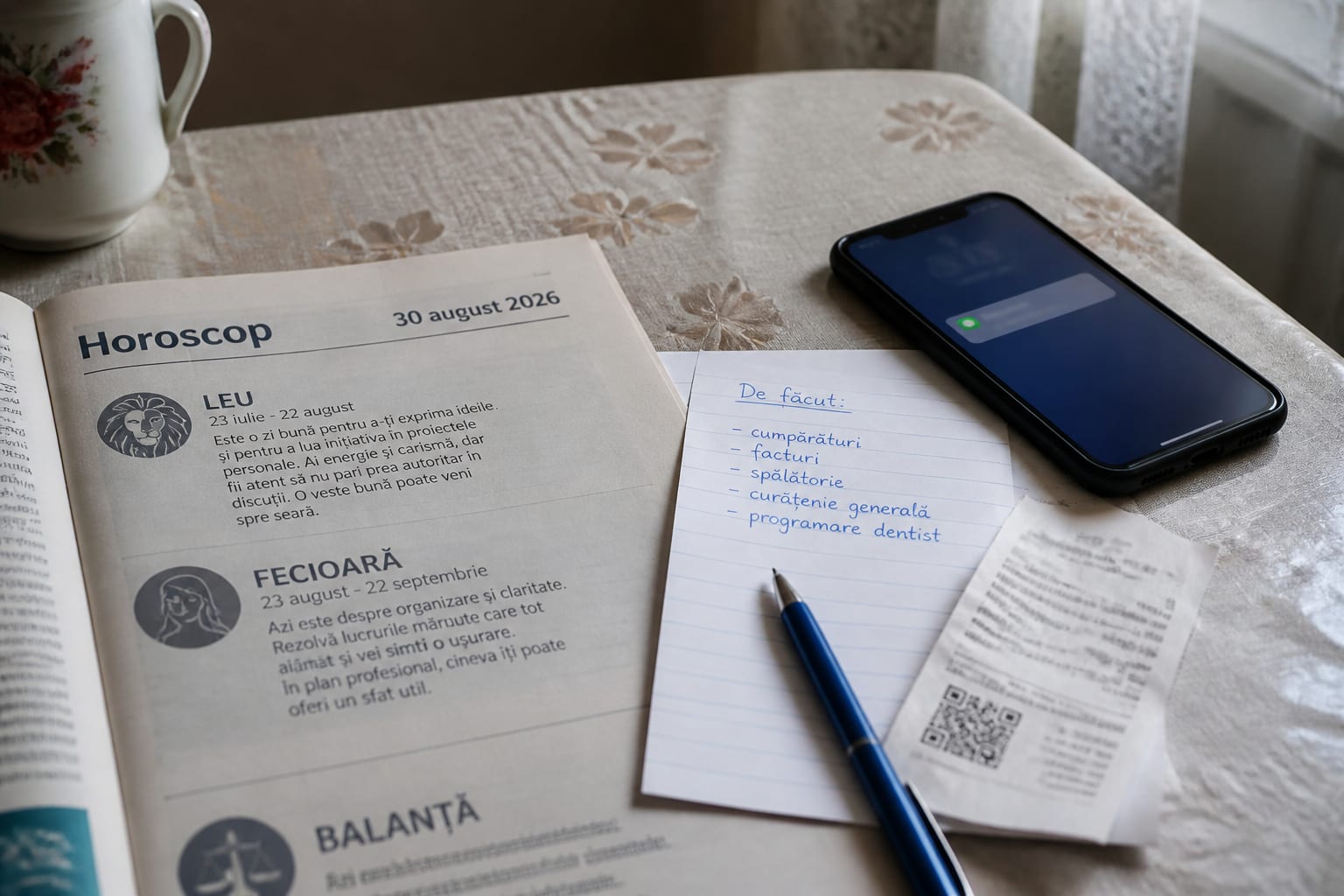 Horoscop 30 august 2026: o zi de duminică pentru ordine și discuții clare