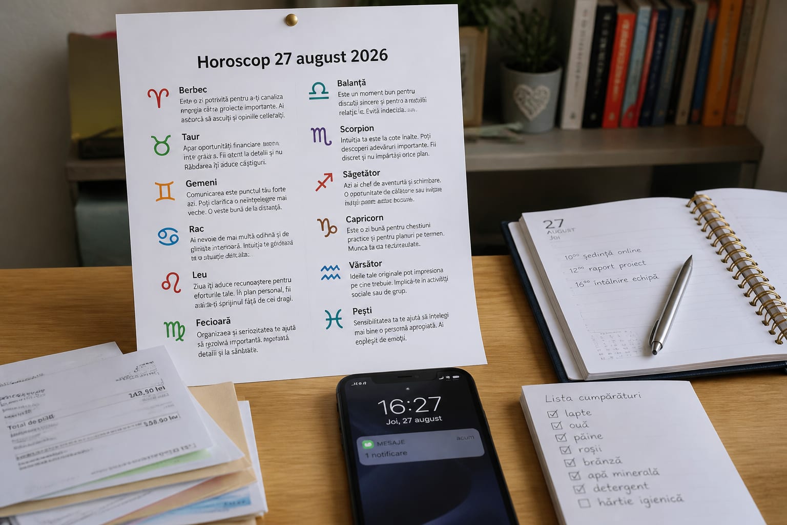 Horoscop pentru joi 27 august 2026. Leii și Fecioarele iau decizii inspirate