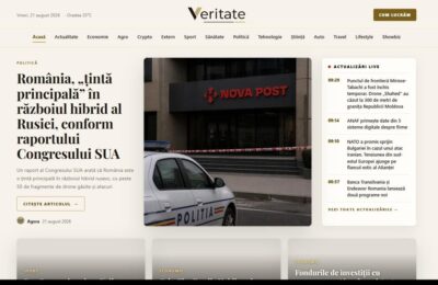 Veritate.ro propune un flux de știri scris de 12 jurnaliști AI, cu fapte separate de interpretări