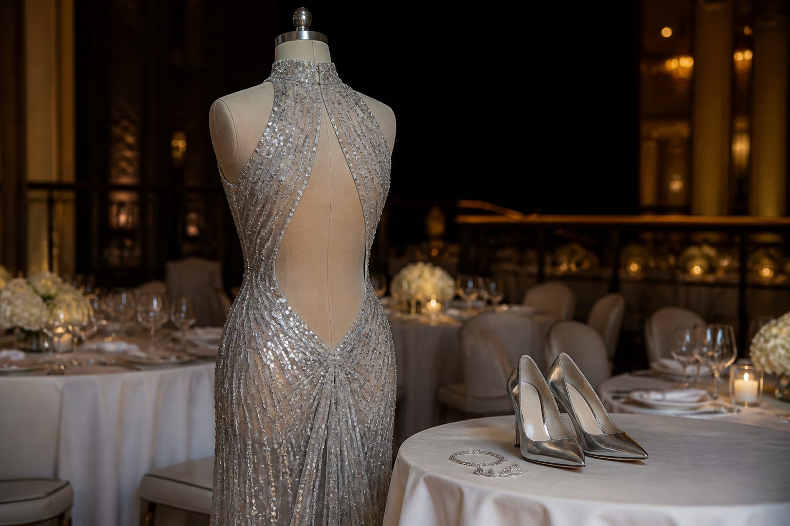 Rochie de seară și accesorii