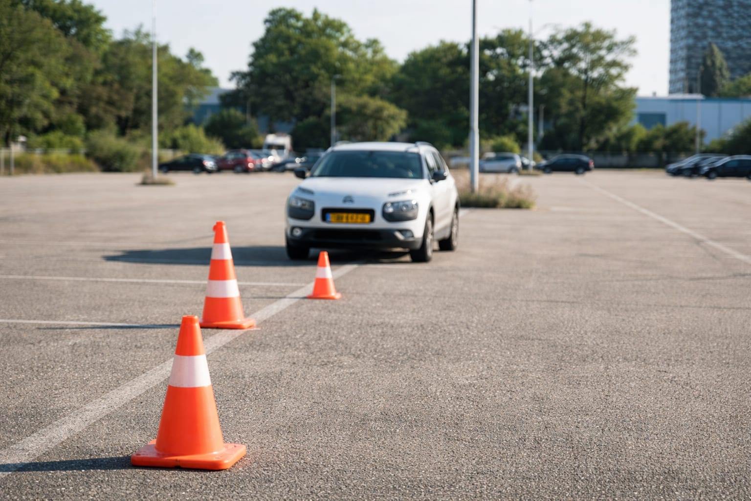 Candidații la permisul auto categoria B ar putea executa patru manevre obligatorii pe traseu