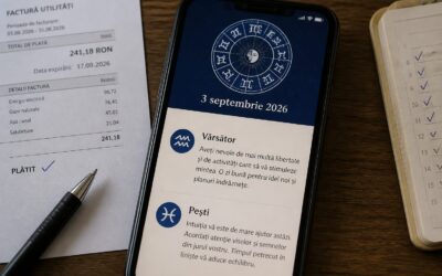 Horoscop 3 septembrie 2026 și schimbările de ritm pentru Vărsător și Pești