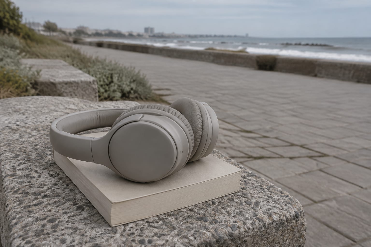 Căști și carte pentru plimbări audio