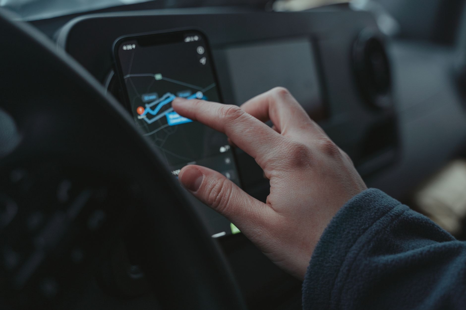 Distribuirea locației prin aplicația de navigare